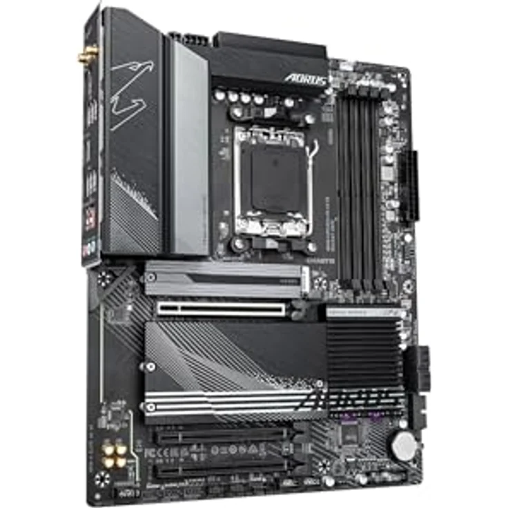 GIGABYTE B650 AORUS ELITE AX V2 Mainboard – für AMD Ryzen 9000er-Serie, 12+2+2 Phasen VRM, bis zu 8000 MHz DDR5 (OC), 1xPCIe 5.0, 2xPCIe 4.0 M.2, 2,5 GbE LAN, WIFI 6E, USB 3.2 Gen 2, Schwarz – Bild 2
