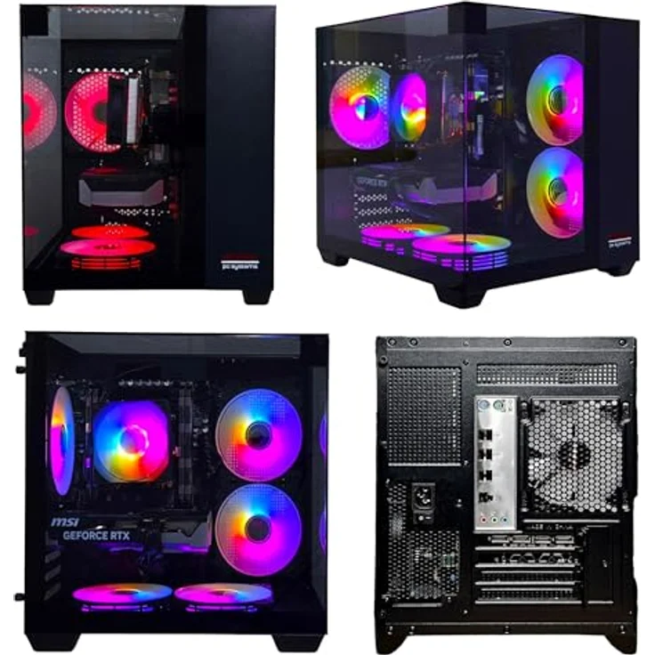 PC Store NCA Chronicle Gaming PC Triorama, Intel E5-2678v3 12 Core, 64 GB RAM, 1 TB SSD, Nvidia GeForce RTX 5060, Luftkühlung, Windows 11, Schwarz – Bild 8