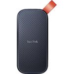 SanDisk Portable SSD 2 TB (externe Festplatte mit SSD Technologie 2,5 Zoll, 800 MB/s Übertragungsraten, robustes Laufwerk, robuste Befestigungsschlaufe aus strapazierfähigem Gummi) grau