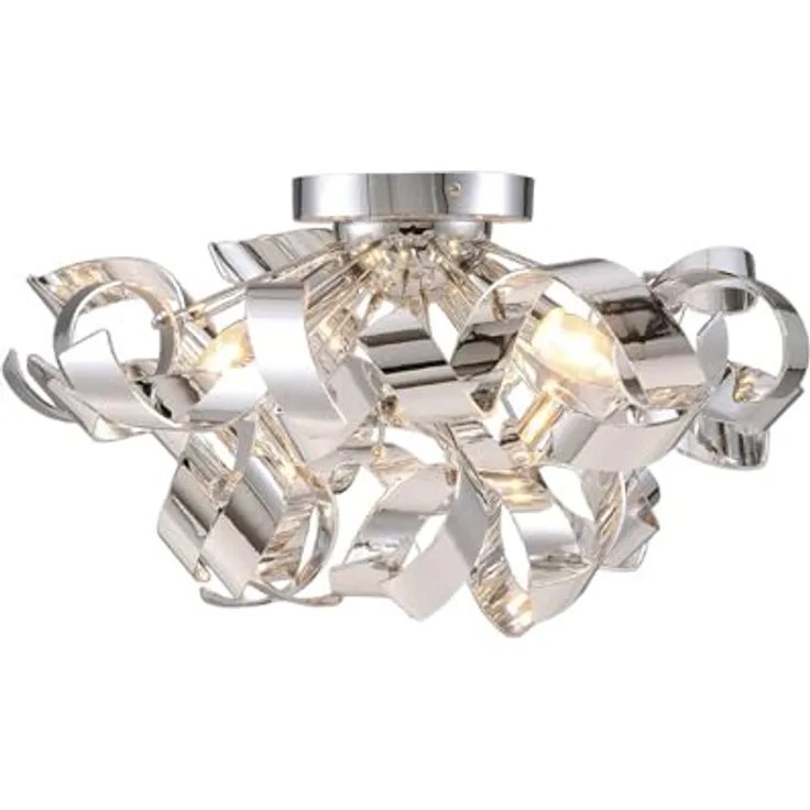 Lindby Deckenlampe 'Elviro' in Chrom (3 flammig, E14) - Modernes Design für gemütliche Atmosphäre