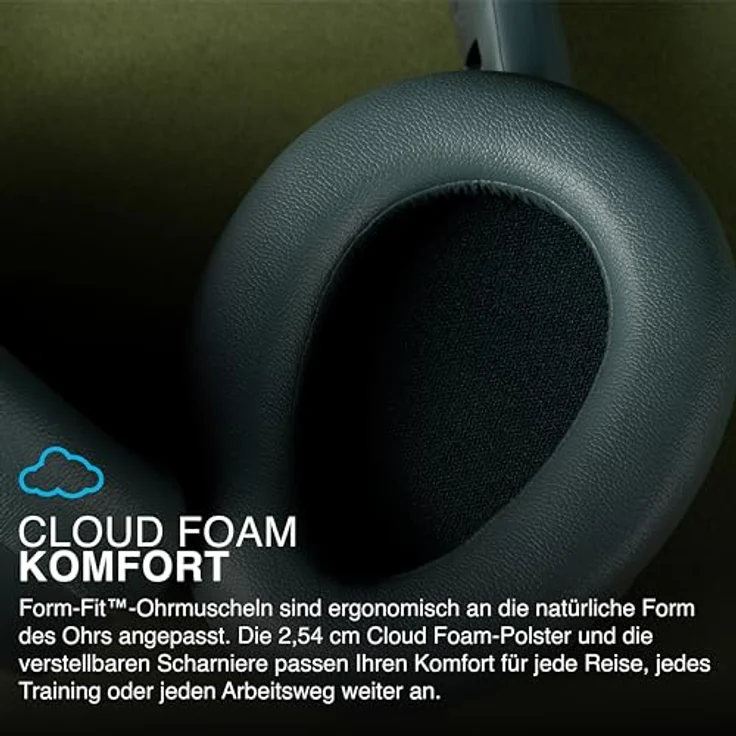 JLab JBuds LUX ANC Smart-Kopfhörer, 70+ Stunden Spielzeit, Faltbare Bluetooth, Multipoint, anpassbarer Sound – Salbei – Bild 2