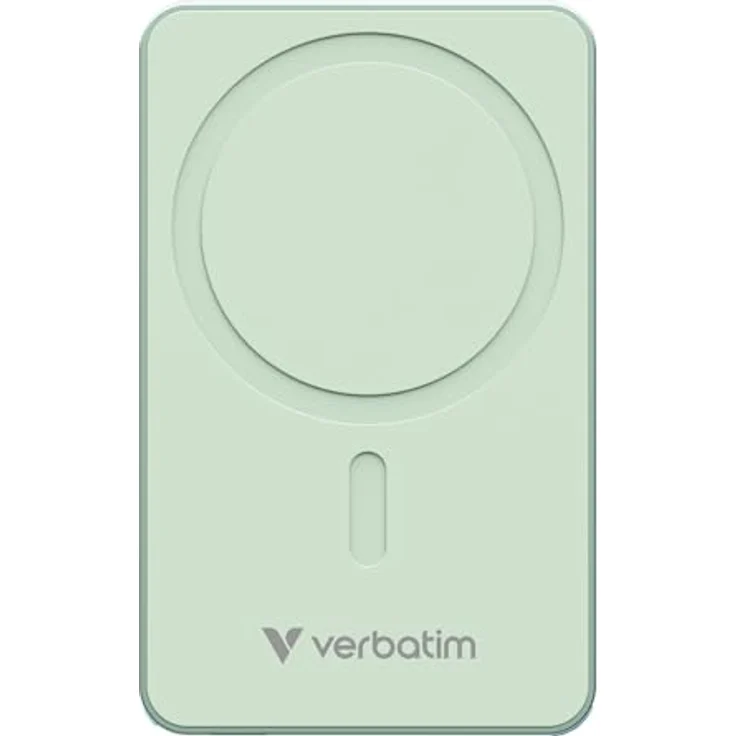 Verbatim Charge 'n' Go Essentials Power Bank, 5000mAh mit magnetischem kabellosem Laden, grün – Bild 2