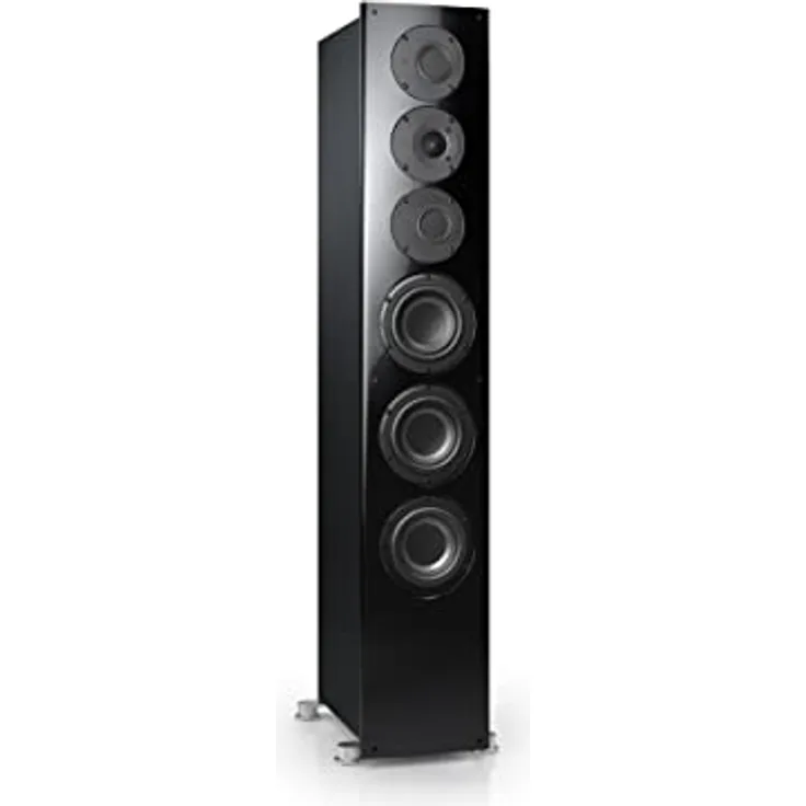 Nubert nuVero 110 | Schwarzer Standlautsprecher | 1 Stück High End Standlautsprecher | Lautsprecher für Stereo | HiFi Qualität auf höchstem Niveau | Passive Standbox mit 3 Wege Technik Made in Germany