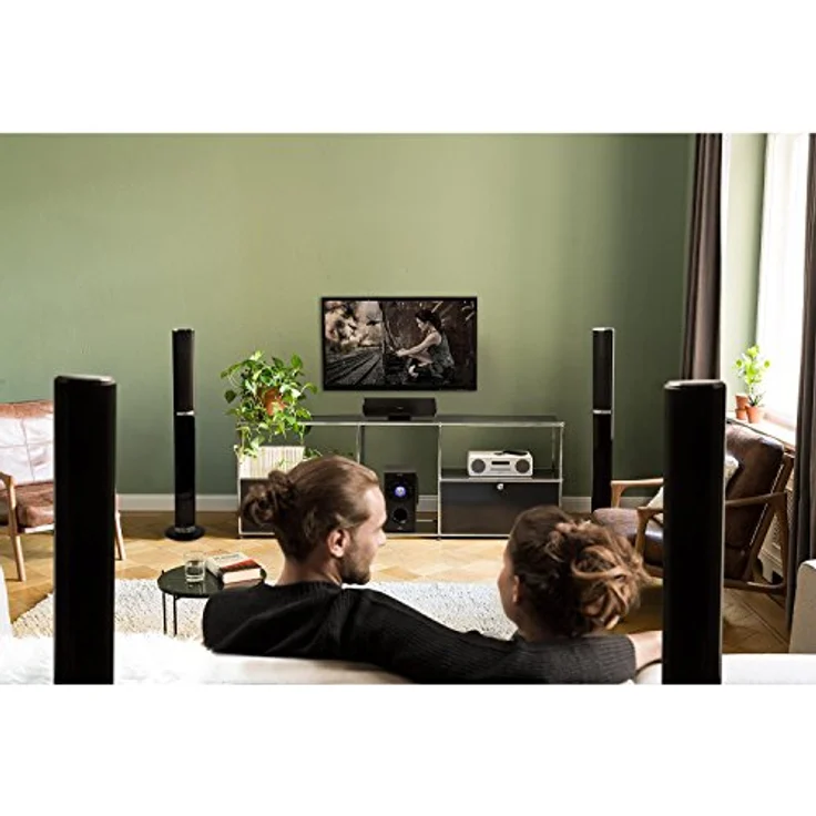 auna Areal 652 5.1-Kanal-Surround-System 145W RMS Bluetooth USB SD AUX, Lautsprecher-Sets – Bild 3