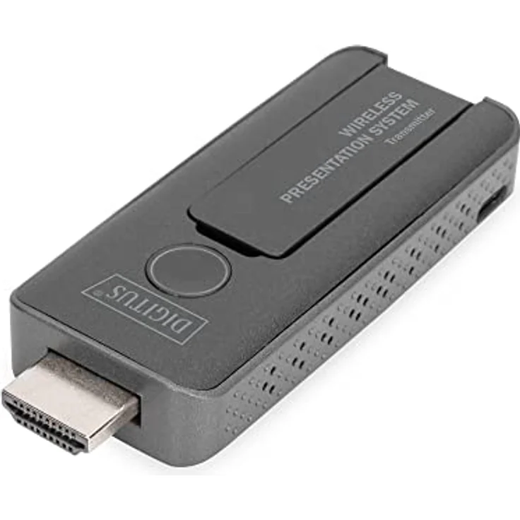 DIGITUS Click & Present Mini – HDMI-Transmitter – Für Kabelloses Präsentationssystem – Kein Treiber erforderlich – Schwarz – Bild 2