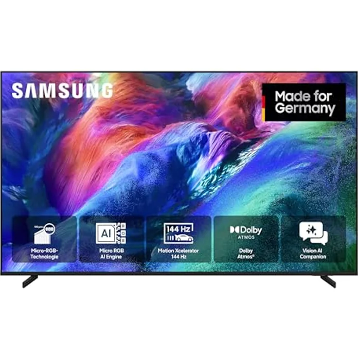 Samsung Micro RGB R85H 4K 55 Zoll (138 cm) UHD Fernseher mit HDR+, Dolby Atmos, Gaming Hub und AI Engine