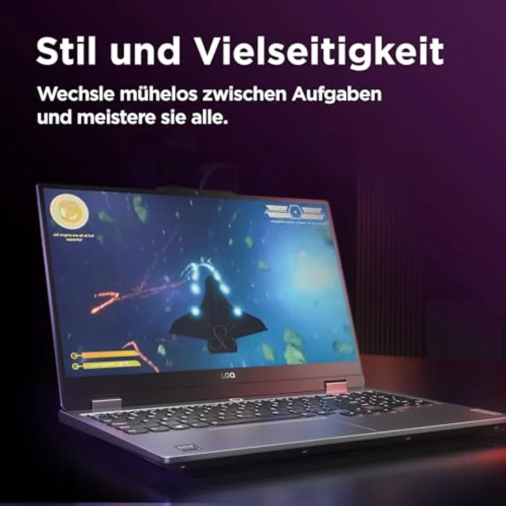 Lenovo Gaming-Notebook LOQ 15ARP9, Grau, 15,6 Zoll, Full HD, IPS, AMD Ryzen 7 7435H, 16 GB, 1 TB M.2 SSD, RTX 4060 8GB – Bild 6