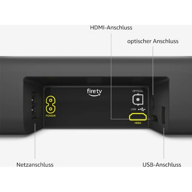 Amazon Fire TV Soundbar, 2.0-Lautsprecher mit DTS Virtual:X und Dolby Audio sowie Bluetooth-Unterstützung, schwarz – Bild 5
