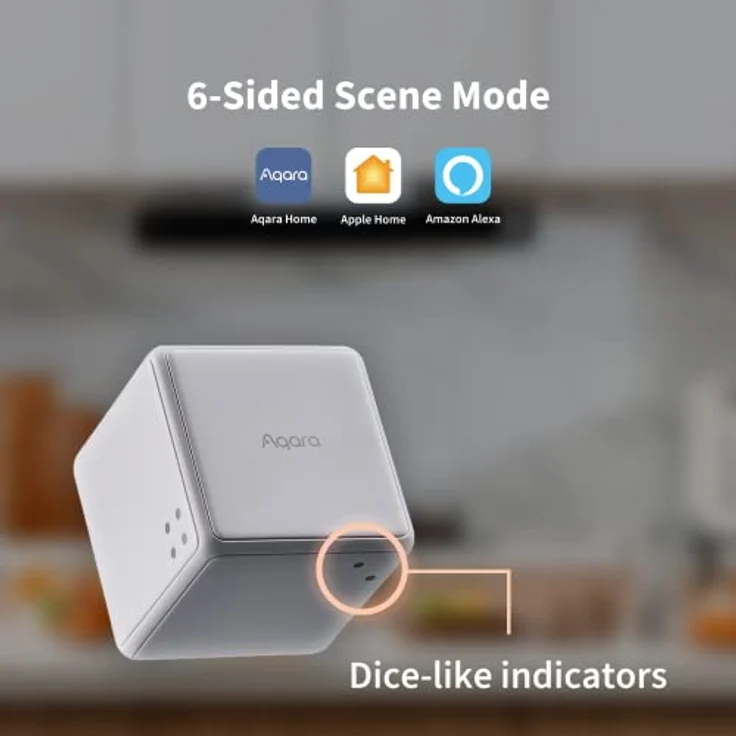 Aqara Cube Controller T1 Pro, ERFORDERT AQARA ZIGBEE 3.0 HUB, 6 Seiten zur Steuerung Verschiedener Szenarien und Diverse Aktionen zur Steuerung von Smart Geräten, unterstützt Homekit, Alexa und IFTTT – Bild 2