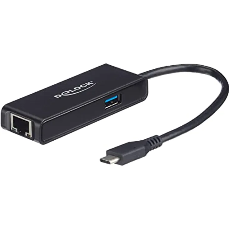 Delock USB Type-C™ Adapter zu 2,5 Gigabit LAN mit USB Typ-A Buchse