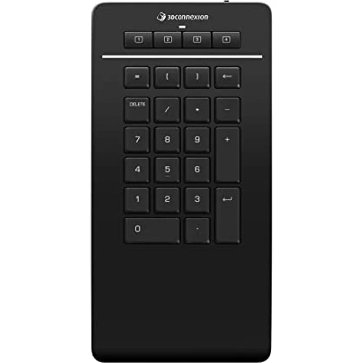 3Dconnexion Numpad Pro (Kabelloser Nummernblock, Bluetooth, USB-C), Mattschwarz – Bild 1