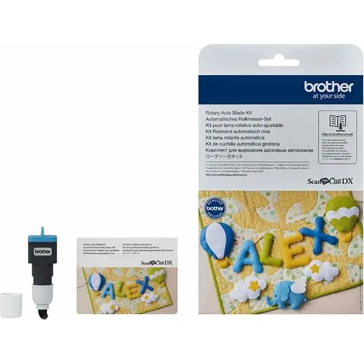 Brother CADXRBKIT1 Kit, Automatik-Rollmesser für Schneideplotter mit 63 Mustern und Aktivierungskarte