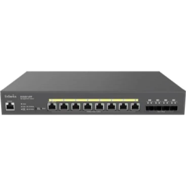 EnGenius ECS2512FP 8-port SFP PoE++ Netzwerk Switch, 2.5G Leistung, 240W Budget, Schwarz