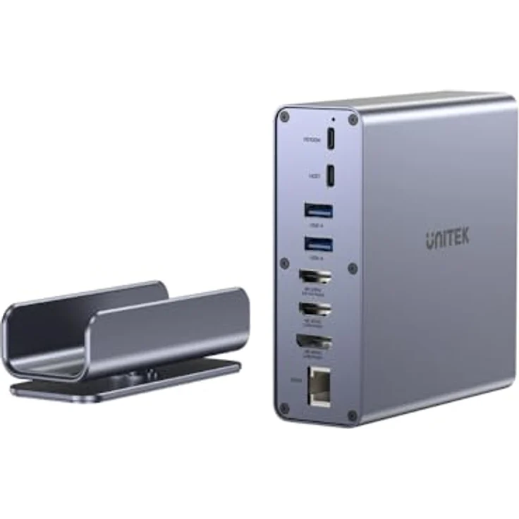Unitek Docking Station USB-C mit 2 x HDMI, DisplayPort und 1GbE Ethernet – Bild 2