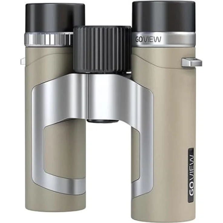 GoView ZOOMR 8x26 kleines, leichtes Fernglas (8-Fach Zoom, Magnesiumgehäuse, inkl. Smartphone-Adapter & Zubehör) Light Braun – Bild 2