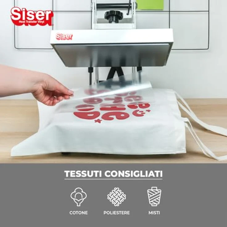 Siser Easy Puff Textiltransferfolie, 30 cm Schnittbreite, roter 3D-Effekt für kreative Projekte – Bild 4