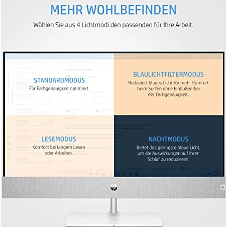 HP Pavilion All in One PC | 27 Zoll IPS QHD Display | Intel Core i7-13700T | 16 GB DDR4 RAM | 1 TB SSD | Intel UHD Grafik 770 | QHD TNR 5MP IR Kamera | Windows 11 Home | QWERTZ Tastatur | Weiß – Bild 5