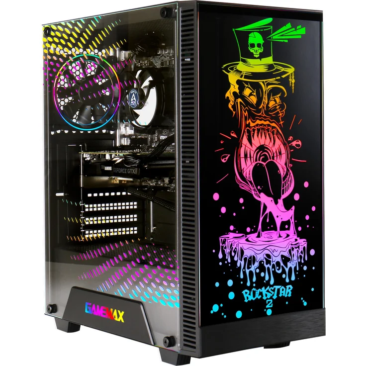 GAMEMAX Gaming PC Rockstar 7588, Ryzen 7 5700X, 32GB RAM, 1TB SSD, RTX 5060, Windows 11