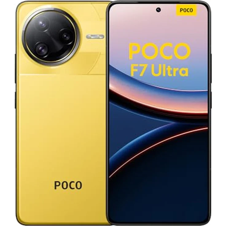 Xiaomi Poco F7 Ultra Smartphone, 12+256GB, Gelb, 50MP Kamera, 120Hz AMOLED Display, Snapdragon Prozessor, 5300mAh Akku, Dual-SIM – Bild 1