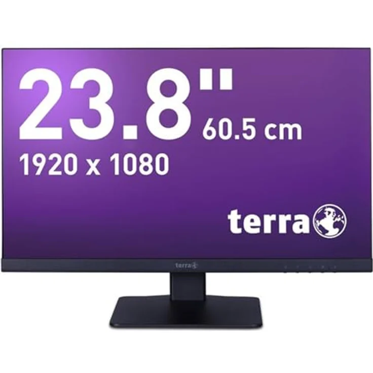 Terra LCD/LED 2448W V2, 23,8 Zoll Full-HD Monitor mit DP/HDMI, schwarz und energieeffizientem Design – Bild 1