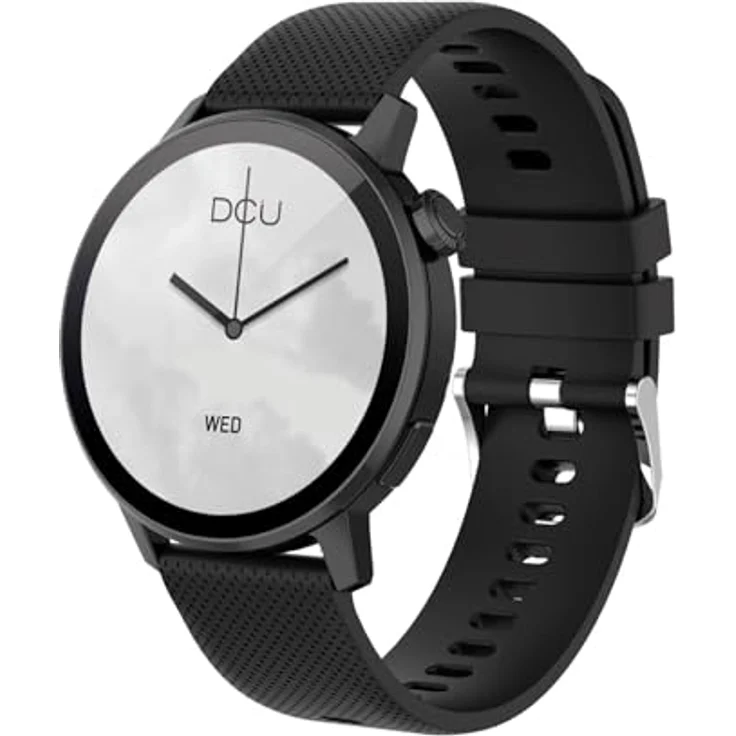 DCU TECNOLOGIC Damen-Smartwatch mit GPS und Bluetooth-Anrufen, 1,32 Zoll AMOLED-Display, über 130 Sportmodi, Höhenmesser, Barometer, kompatibel mit Android – Bild 1