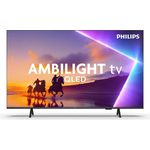 Philips 55PUS8450, 55 Zoll 4K QLED Ambilight Smart-TV mit WLAN, Schwarz