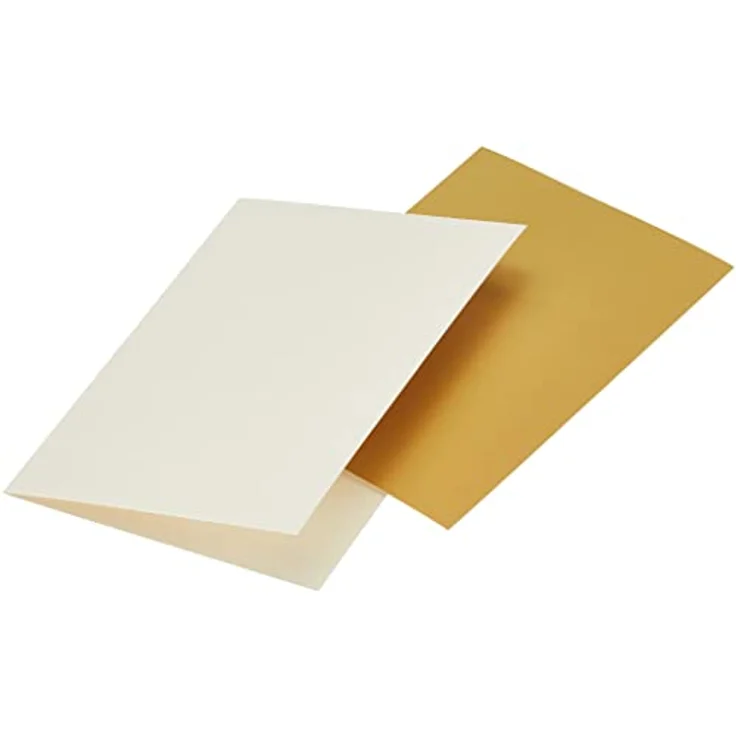 Cricut Gold Holographic Kartenset, Einsteckkarten im A2-Format, creme mit Gold-Effekt, für Cricut Joy – Bild 4
