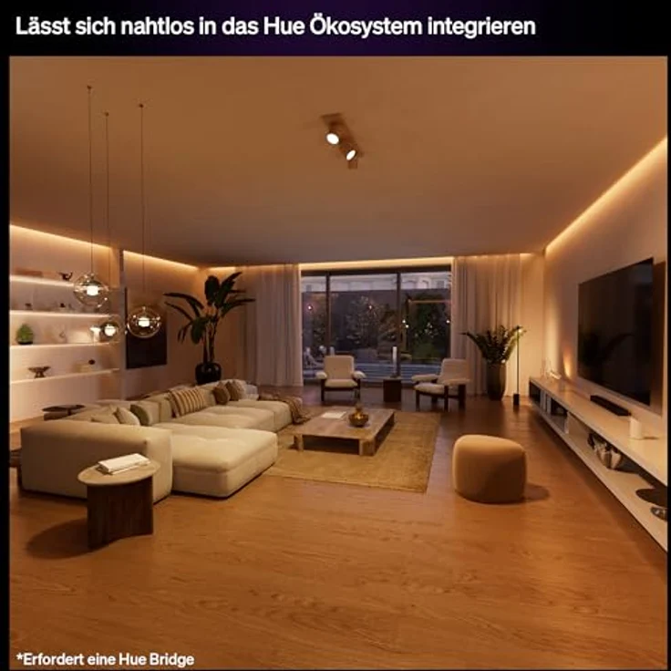 PHILIPS Hue Wandschaltermodul, Smart Schalter für Lampen mit App- & Sprachsteuerung, Netzbetrieb, Weiß – Bild 8