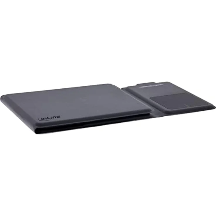InLine Faltbare Bluetooth Tastatur mit Touchpad, kabellos, QWERTZ Layout, kompakt und leicht, schwarz, 55379B – Bild 3