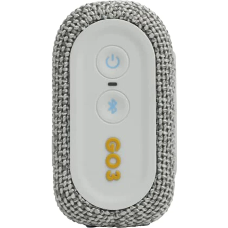 JBL GO 3 Eco – Kleine Bluetooth Box aus recyceltem Material in Weiß – Wasserfester, tragbarer Lautsprecher für unterwegs – Bis zu 5h Wiedergabezeit mit nur einer Akkuladung – Bild 3