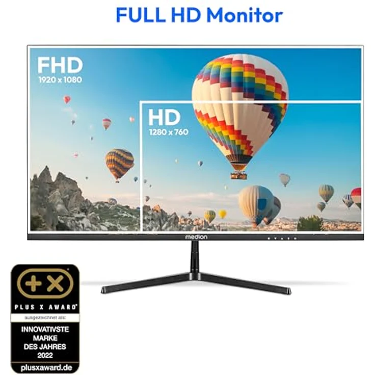 MEDION P52424 (MD 20152) 60,5 cm (24 Zoll) Full HD Widescreen Monitor (FHD, HDR10, HDMI, Displayport, VGA) schwarz – Bild 2