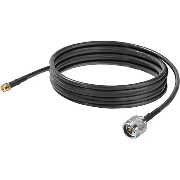 Weidmüller IE-CC-NM-SMAM-6M, Konfektioniertes Antennenkabel für externe WLAN- und Mobilfunkantennen, 6 Meter