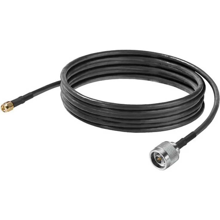 Weidmüller IE-CC-NM-SMAM-6M, Konfektioniertes Antennenkabel für externe WLAN- und Mobilfunkantennen, 6 Meter