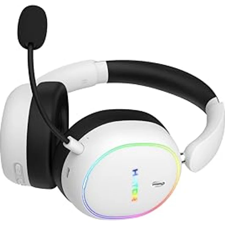 HATOR Phoenix 2 Wireless Gaming-Headset, Weiß, Hi-Res Sound, Hybrid ANC, Spatial Audio, 45h Akkulaufzeit – Bild 2