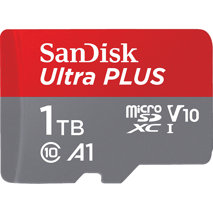 SanDisk Ultra® PLUS microSDXC™‐UHS‐I‐Karte, 1 TB, 160 MB/s, wasserdicht und temperaturbeständig