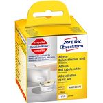 AVERY Zweckform AS0722370 Dymo Labelwriter Adressetiketten kompatibel zu S0722370 (28x89mm, 2 Rollen|260 Adressaufkleber, selbstklebend, für LW Dymo Etikettendrucker/Beschriftungsgerät/Etikettenband)