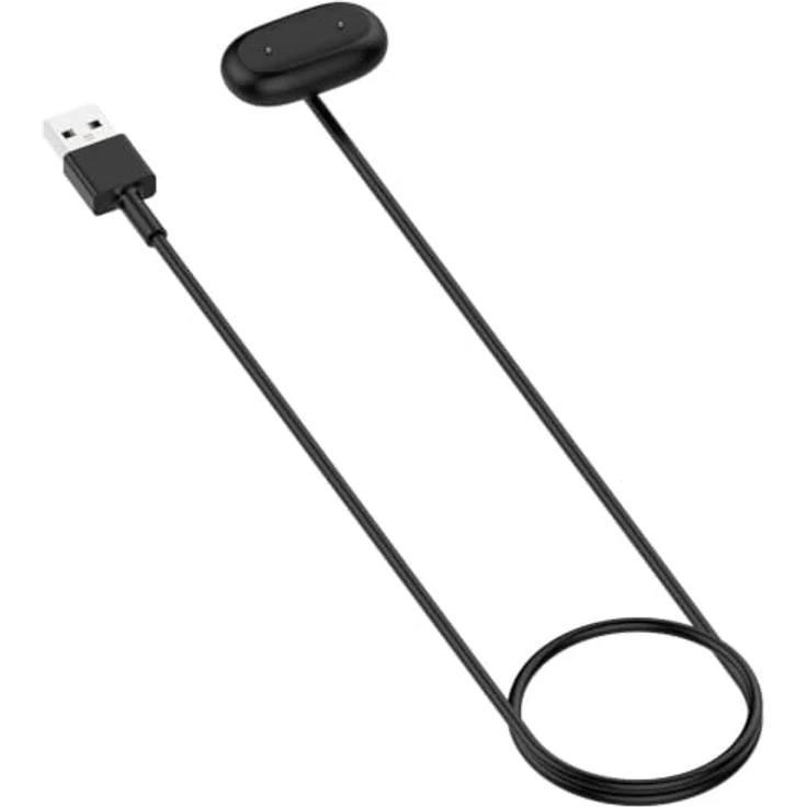 Wigento Ladekabel für Google Fitbit Air, magnetisch mit Ladebase, 1 Meter, Schwarz – Bild 3