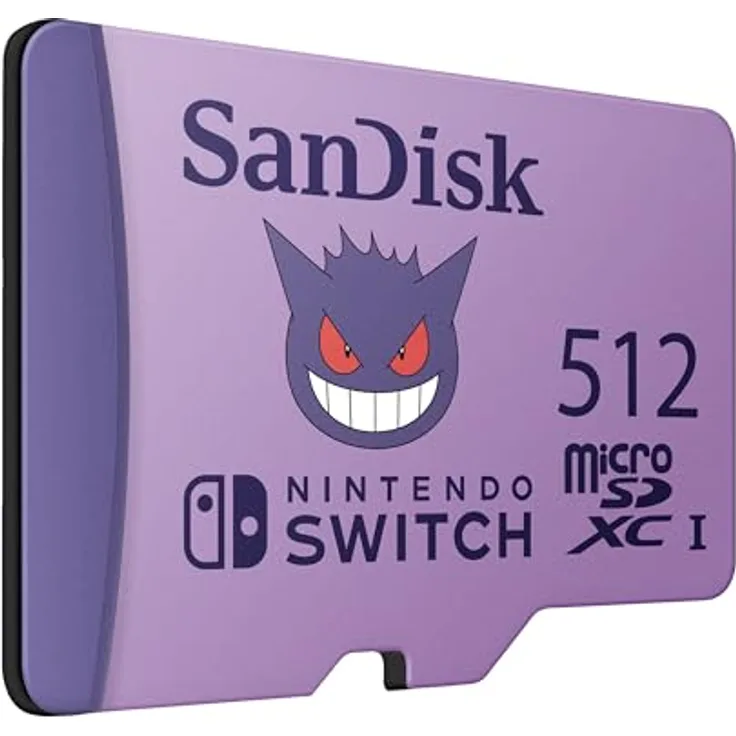 SanDisk Pokémon Micro SD Karte für Nintendo Switch, 512GB mit bis zu 100 MB/s Lesegeschwindigkeit und lebendigem Design