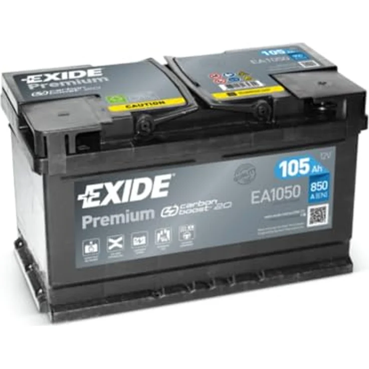 Exide Technologies Batteria Premium 105 Ah, hochwertige Markenbatterie für zuverlässige Leistung – Bild 2