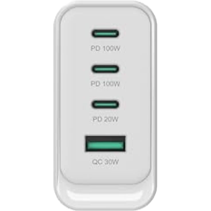 Conceptronic ALTHEA22W100, 4-Port USB-Ladegerät mit 3x USB-C und 1x USB-A, 100W, Weiss, Power Delivery und PPS-Technologie – Bild 3