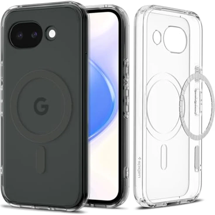 Spigen Ultra Hybrid MagFit für Google Pixel 10a, Transparente Hülle mit Anti-Vergilbung und MagSafe-Kompatibilität - Clear Graphite – Bild 1