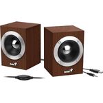 Genius Lautsprecher 2.0 6 W RMS schwarz USB SP-HF280 Wood Surround