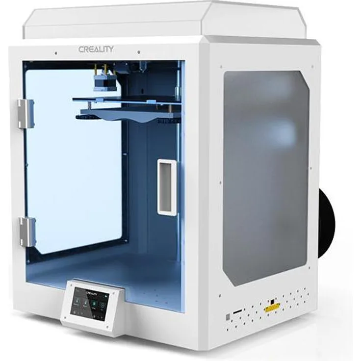 Creality CR-5 PRO H, 3D Drucker mit großem Bauraum 300x225x380 mm, Weiss, 4,3-Zoll-Touchscreen, 300 °C Düsentemperatur, geschlossener Bauraum
