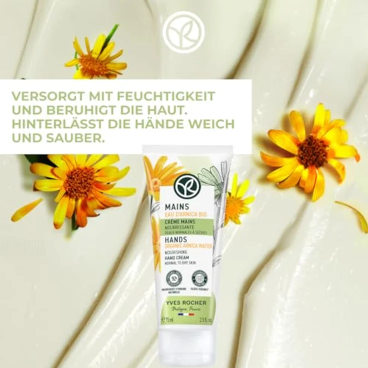Yves Rocher PUR ARNICA aufbauende Handcreme | intensive Handpflege für sehr trockene Haut | mit Bio-Arnika – Bild 2