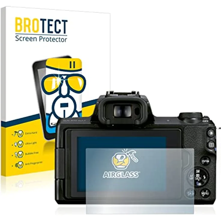 BROTECT Panzerglasfolie für Canon EOS M50 Mark II Schutzglas Schutzfolie [Extrem Kratzfest 9H, Anti-Fingerprint, Ultra-Transparent] – Bild 2