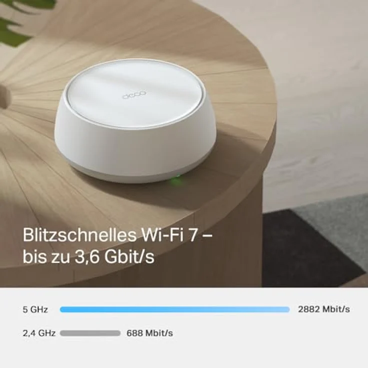 TP-Link Deco BE3600, Wi-Fi 7 Mesh-WLAN 3er Pack, 3,6 Gbps Dual-Band Router mit 2 × Gigabit-Ports, MLO, WPA3, VPN, Kindersicherung, empfohlen für 4-5 Schlafzimmer – Bild 4