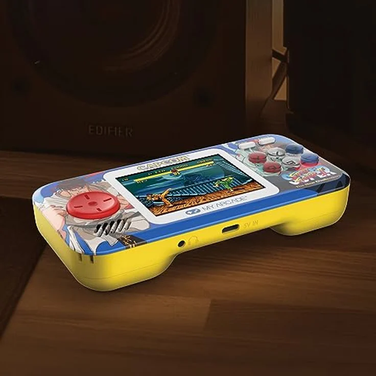 My Arcade SUPER STREET FIGHTER II POCKET PLAYER PRO, Handheld-Arcade-Gaming-System mit 2-in-1 Titeln, 2.75 Zoll hochauflösendem Display, integrierten Lautsprecher und USB-C®-Betrieb – Bild 5