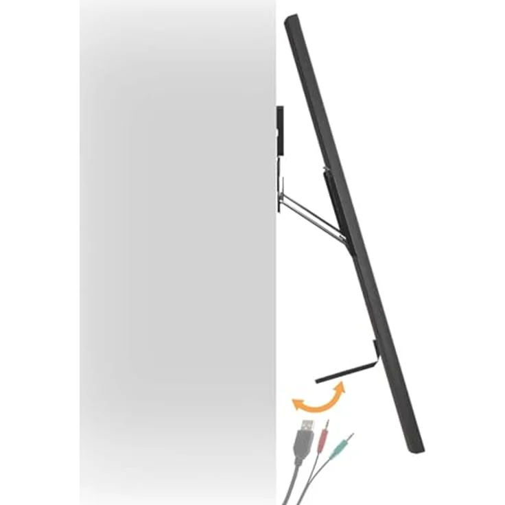 NEDIS Feste TV-Wandhalterung - 43-100", 75 kg - Ultraflach, Mikrowandabstand, Stahl, Schwarz – Bild 3