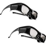 Hi-SHOCK 2X Hi-Shock BT Pro Black Diamond aktive 3D Brille | kompatibel mit Sony, Samsung, Panasonic 3D TV | DualView und DualPlay Funktion | Akku mit hoher Ladekapazität