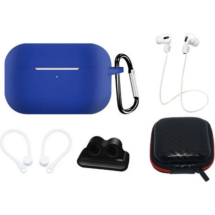 cofi1453 Kopfhörer-Schutzhülle Silikonhüllen-Set für AirPods Pro 2 / AirPods Pro 1 + Hülle, Rosa